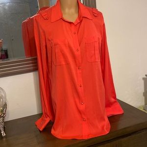 IVANKA TRUMP       Orange blouse      Size L
